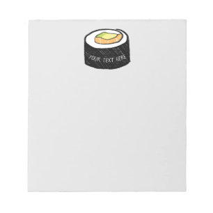 Bloc De Notas Sushi Maki personalizado Alaska Roll Sushi