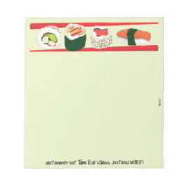 Bloc De Notas Sushi Notepad