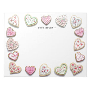 Bloc De Notas Sweet Hearts Cookies Love Notes