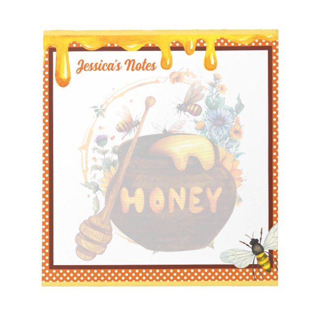 Bloc De Notas Sweet Honeybee Baby Shower (Frente)