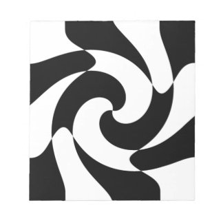 Bloc De Notas Swirls Blanco Y Negro