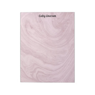 Bloc De Notas Swirls Personalizadas De Marble Púrpura Rosa