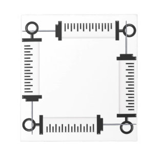 Bloc De Notas Syringe Notepad