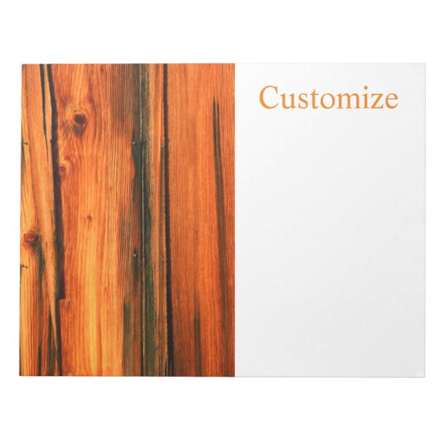 Bloc De Notas tablas de granero marrones Thunder_Cove (Frente)