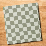 Bloc De Notas Tablero de cheques verde de sabio<br><div class="desc">Tablero de cheques verde de sabio</div>