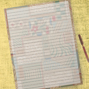 Bloc De Notas Tamaño de letra 8.5 x 11 negrita retro vintage de 