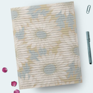 Bloc De Notas Tamaño de letra 8.5 x 11 regla de colegio Retro az