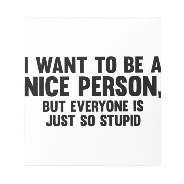 Bloc De Notas Tan Estúpido (Frente)