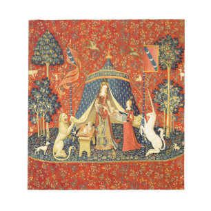 Bloc De Notas Tapestries de Unicorn Lady Legend Medieval