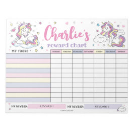 Bloc De Notas Tareas personalizadas de la gráfica de recompensas