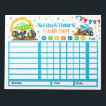 Bloc De Notas Tareas personalizadas de monstruo de gráfico de re<br><div class="desc">Gráfico de rutina de recompensas personalizado.</div>