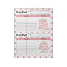 Tarjeta de recetas de tratamientos de fresa cuta