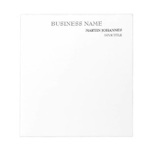 Bloc De Notas Tarjeta de visita blanca de Moda profesional estét