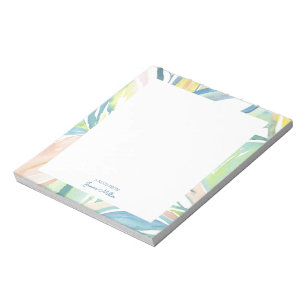 Bloc De Notas Tarjeta plana personalizada de arte abstracto de h