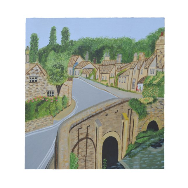 Bloc De Notas Tarjeta postal de Cotswolds Inglaterra (Frente)