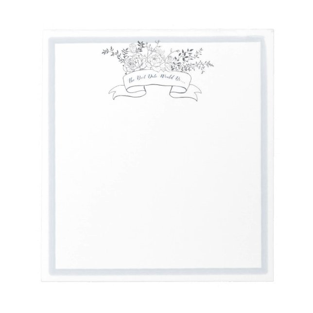 Bloc De Notas Tarjetas de Idea para Noche Botánica (Frente)