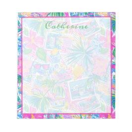 Bloc De Notas Tarjetas Postales de Playa Tropical Personalizadas