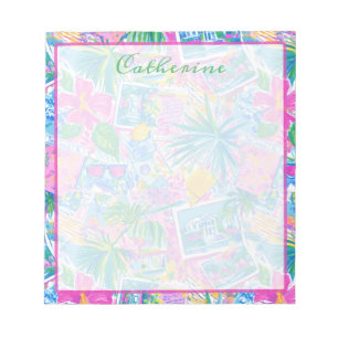 Bloc De Notas Tarjetas Postales de Playa Tropical Personalizadas