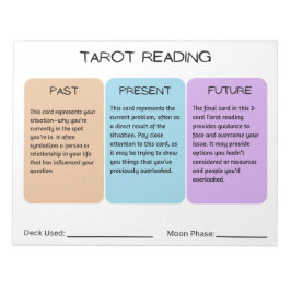 Bloc de notas Tarot Reading 11" x 8,5"