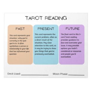 Bloc de notas Tarot Reading 11" x 8,5"