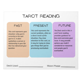 Bloc de notas Tarot Reading 11" x 8,5"