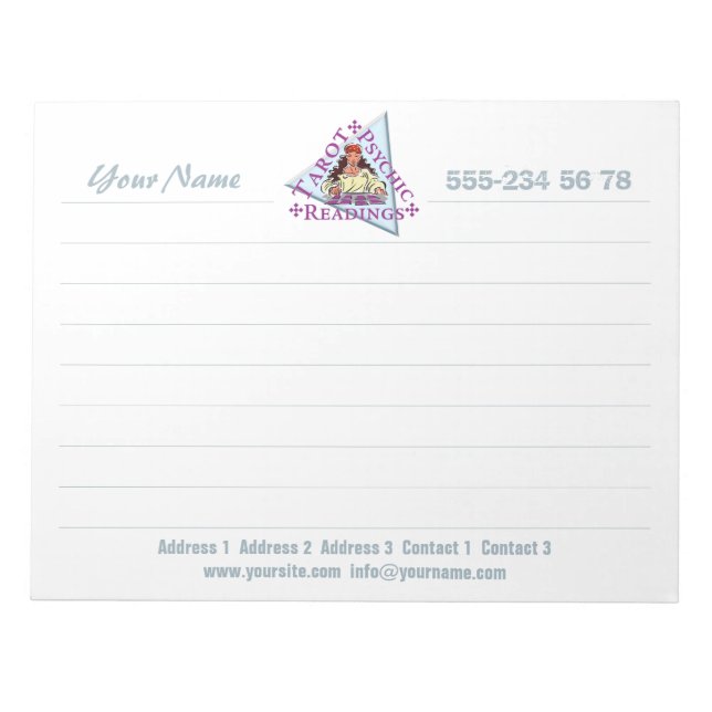 Bloc De Notas Tarot Reading - Notepad (Frente)