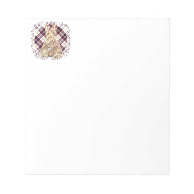 Bloc De Notas Tartan Scottie Trigo (Frente)