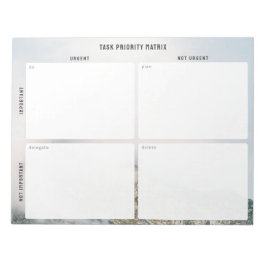 Bloc De Notas Task Priority and planner Matrix (mountain)
