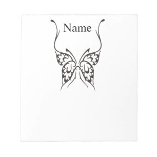 Bloc De Notas Tatuaje de mariposa estilizada Thunder_Cove 