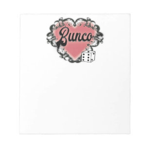 Bloc De Notas tatuaje del corazón del bunco