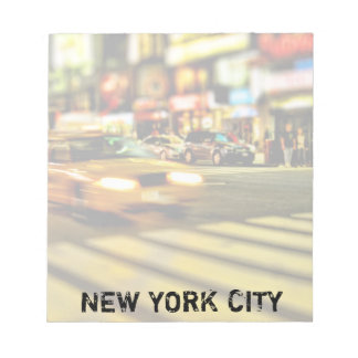 Bloc De Notas Taxi abstracto de NYC