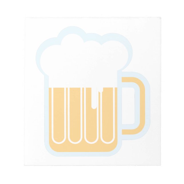 Bloc De Notas Taza de cerveza (Frente)
