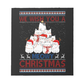 Bloc De Notas Te Deseamos Un Desagradable Gato De Navidades Feo