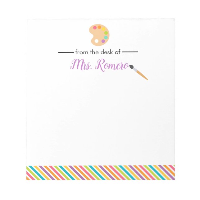 Bloc De Notas Teatro de arte Artista Pintura Pallet Stationery (Frente)