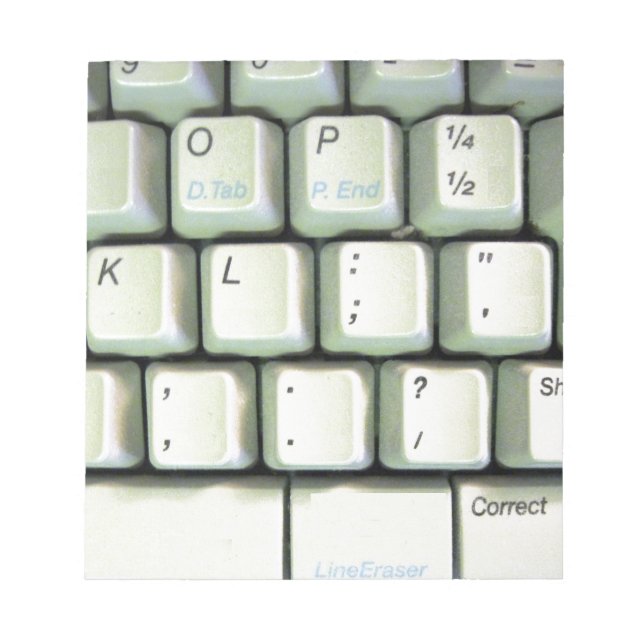 Bloc De Notas Teclado de máquina de escribir (Frente)