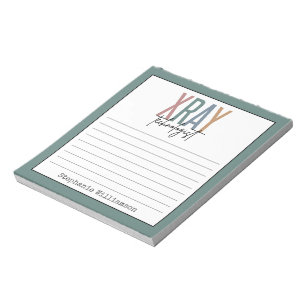 Bloc De Notas Tecnólogo de rayos X Xray Tech personalizado