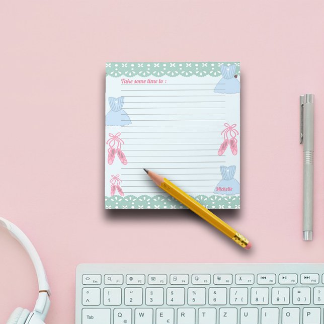 Bloc De Notas Tema de Coquette Ballet Personalizar (Subido por el creador)