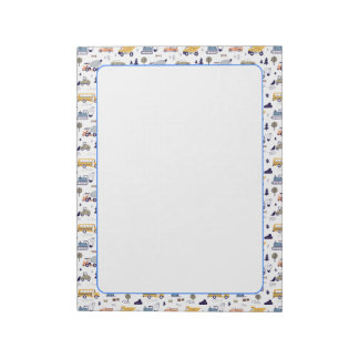 Bloc De Notas Tema de los vehículos