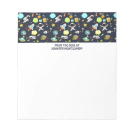 Bloc De Notas Tema genial del espacio exterior: astronautas y na