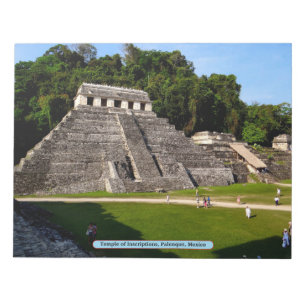 Bloc De Notas Templo de las Inscripciones, Palenque, México