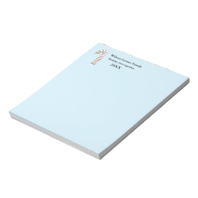 Bloc De Notas Temporada de vacaciones Artístico Candy Cane (Lado Izquierdo)