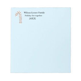 Bloc De Notas Temporada de vacaciones Artístico Candy Cane