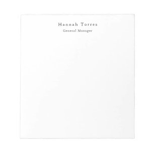 Bloc De Notas Tendencias Negro y Blanco Creativo Moderno