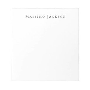Bloc De Notas Tendencias Negro y Blanco Creativo Moderno