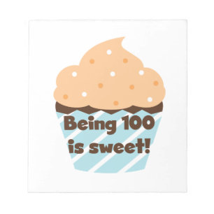 Bloc De Notas Tener 100 años es dulce cumpleaños camisetas y reg