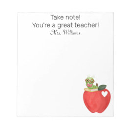 Bloc De Notas Téngase en cuenta que es un gran profesor, agradec