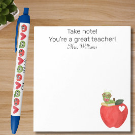 Bloc De Notas Téngase en cuenta que es un gran profesor, agradec