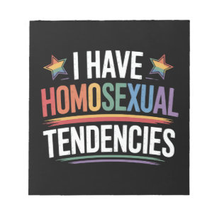 Bloc De Notas Tengo Tendencias Homosexuales Orgullo LGBTQ Arcoír
