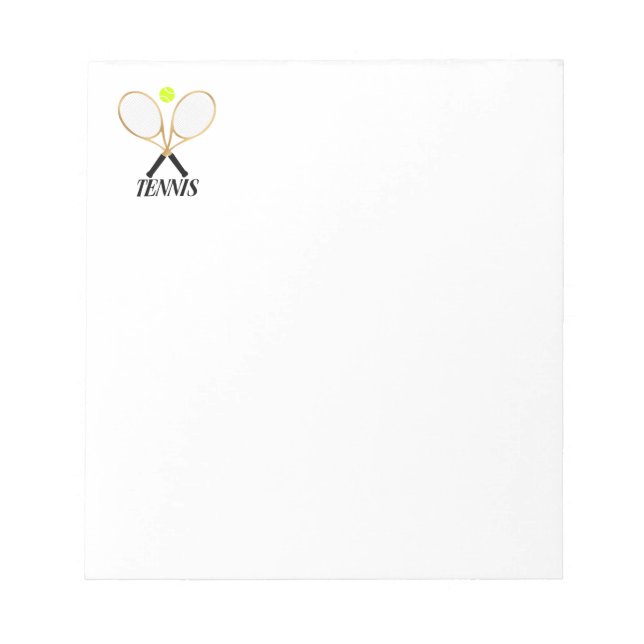 Bloc De Notas Tenis (Frente)