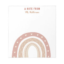 Terracotta Boho Rainbow Gracias regalo